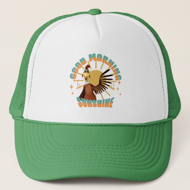 Good Morning Sunshine Funny Rooster Trucker Hat (Front)