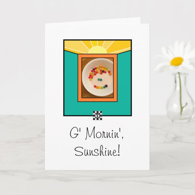 Good Morning, Sunshine greeting card (Small Plant)