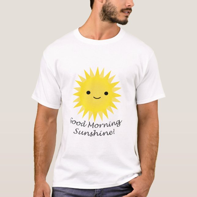 Good Morning Sunshine Kawaii Sun T-Shirt (Front)