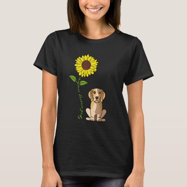 Good Morning Sunshine Love My Beagle Dog Mom T-Shirt (Front)