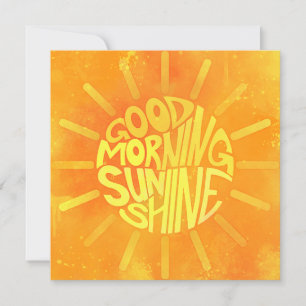 Good Morning, Sunshine! Note Card