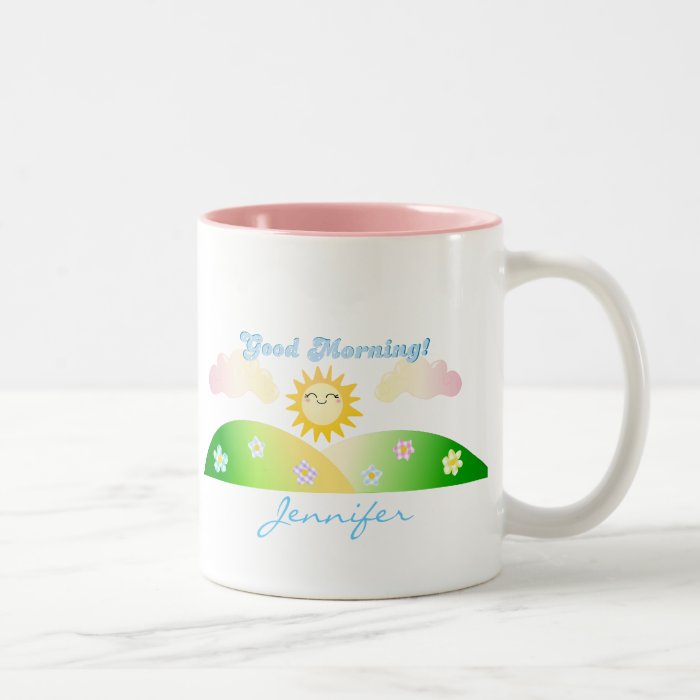 Good morning sunshine personalized breakfast mug