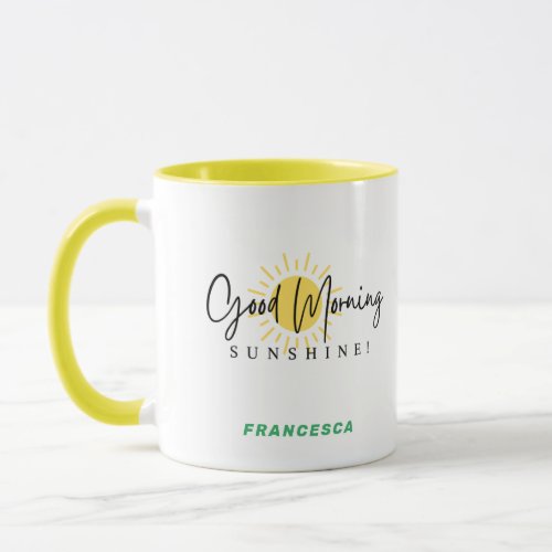 Good Morning Sunshine Personalized Mug