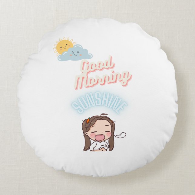 Good Morning Sunshine Pillow  (Front)