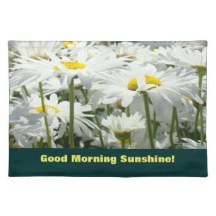 Good Morning Sunshine place mats Daisy Flowers