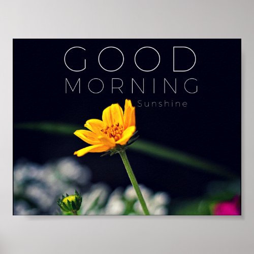 Good Morning Sunshine Poster Print