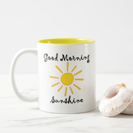 Good Morning Sunshine (R) Two-Tone Coffee Mug | Zazzle.com