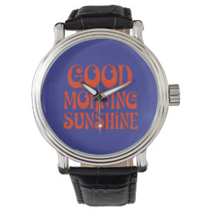 Good Morning Sunshine Retro Decor Print Watch