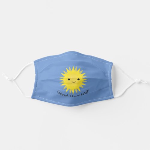 Good Morning Sunshine Smiling Sun Adult Cloth Face Mask