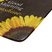 Good Morning Sunshine Sunflower Cutting Board