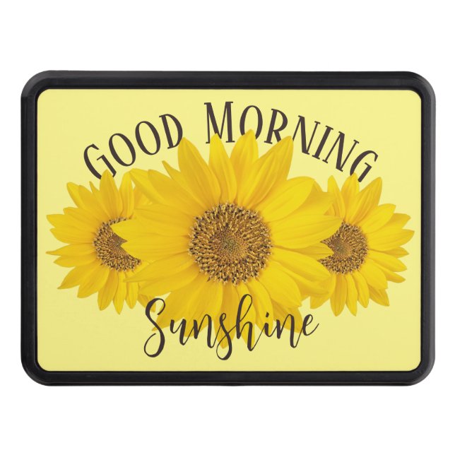 Good Morning Sunshine Sunflower Hitch Cover (Front)