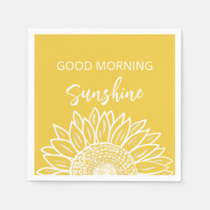 Good Morning Sunshine Sunflower  Napkins