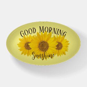 Good Morning Sunshine Sunflower Paperweight