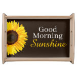 Good Morning Sunshine Sunflower Serving Tray at Zazzle