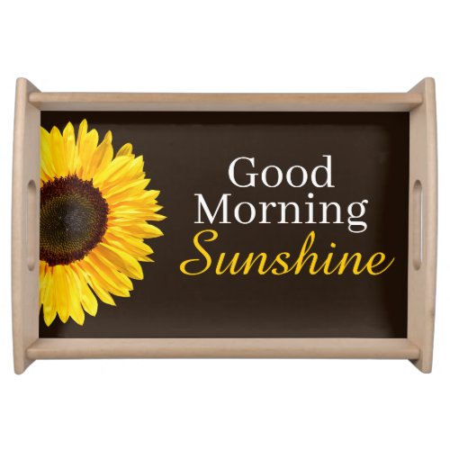 Good Morning Sunshine Sunflower Serving Tray