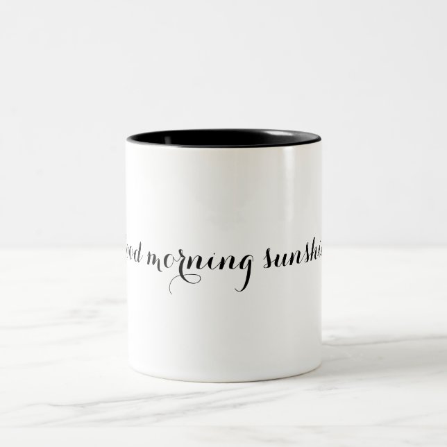 Good Morning Sunshine Two-Tone Coffee Mug (Center)