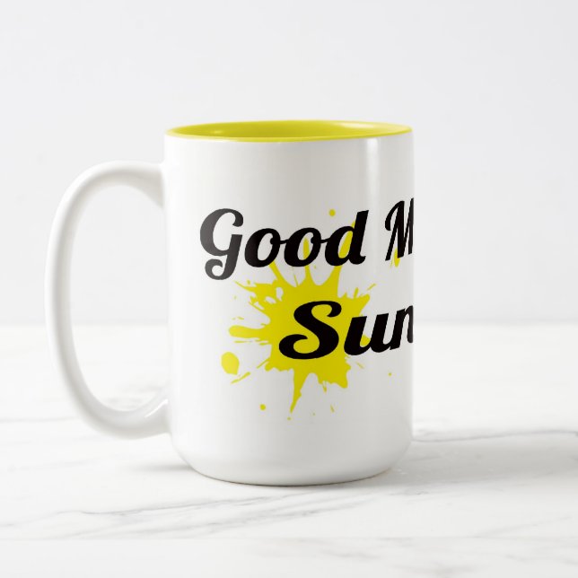 Good Morning, Sunshine Two-Tone Coffee Mug (Left)