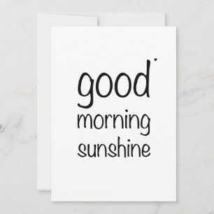 Good morning sunshine - valentine card