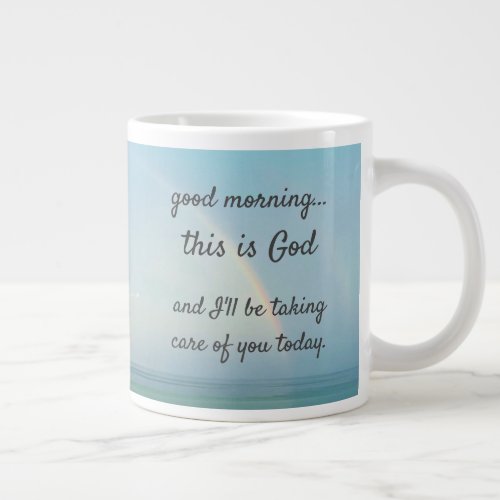 Good morning this is God Giant Coffee Mug