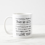Good Morning, This Is God, Personalized  Coffee Mug at Zazzle