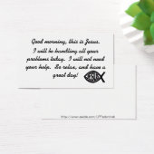 Good morning this is Jesus business card (Desk)