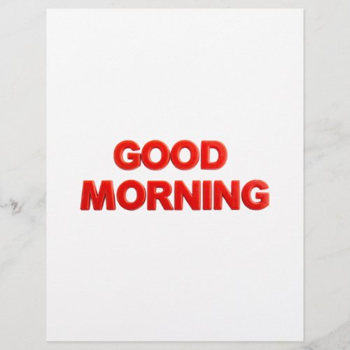 Good Morning Vibes Letterhead
