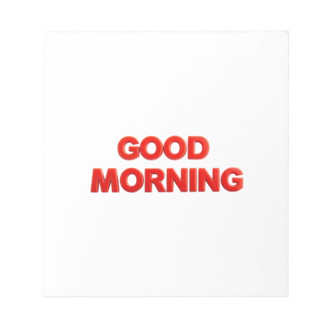 Good Morning Vibes Notepad (Front)
