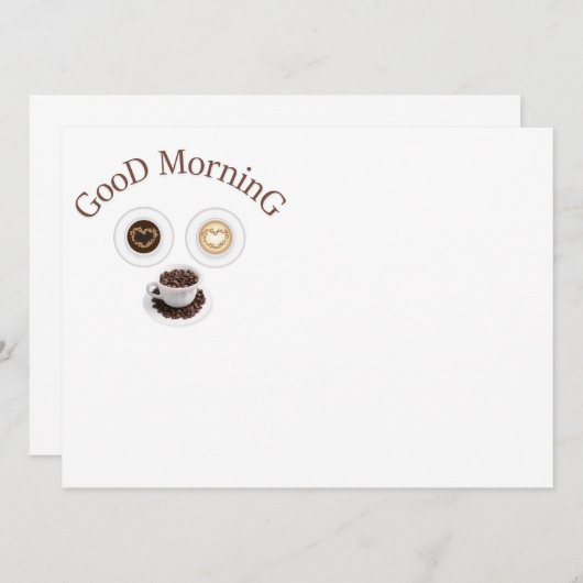 Good morning with coffee (Front/Back)