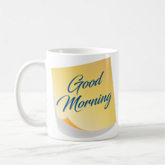 Good Morning Yellow Note Coffee Mug