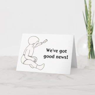 Good News Baby Adoption Announcement Cards