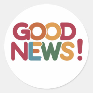 Good News Classic Round Sticker