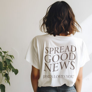 Good News Jesus Loves You Christian Aesthetic T-Shirt