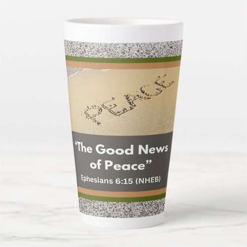 Good News of Peace _ Large White Latte Mug