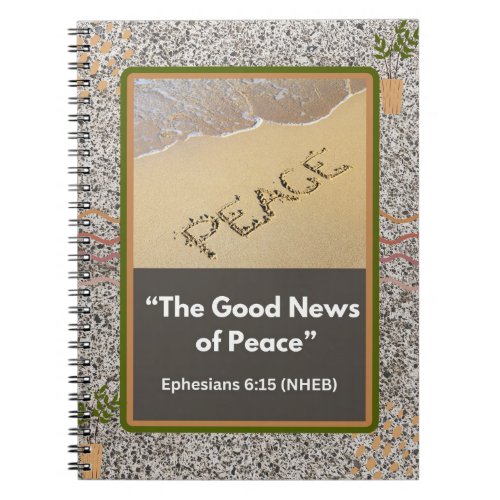 Good News of Peace _ Spiral Photo Notebook