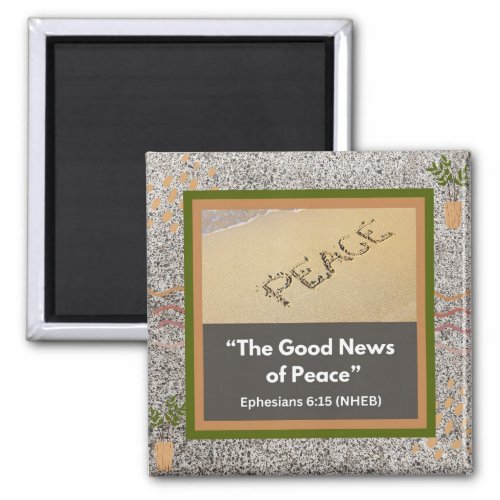 Good News of Peace _ Stone Magnet