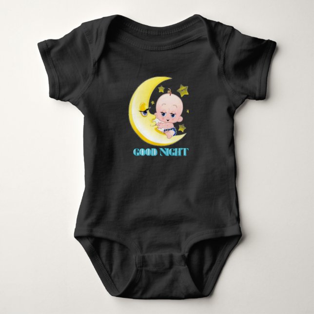 Good Night Baby Bodysuit. Bodysuit (Front)