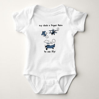 Good Night Bye Bi-Planes Super Hero Baby Bodysuit