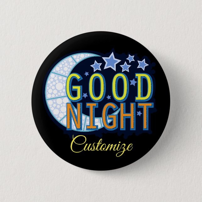 Good Night Crescent Moon Thunder_Cove Button (Front)