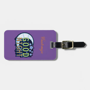 Good Night Crescent Moon Thunder_Cove Luggage Tag