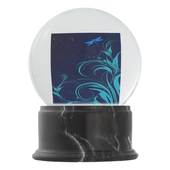 Good Night Dragonfly Snow Globe (Front)
