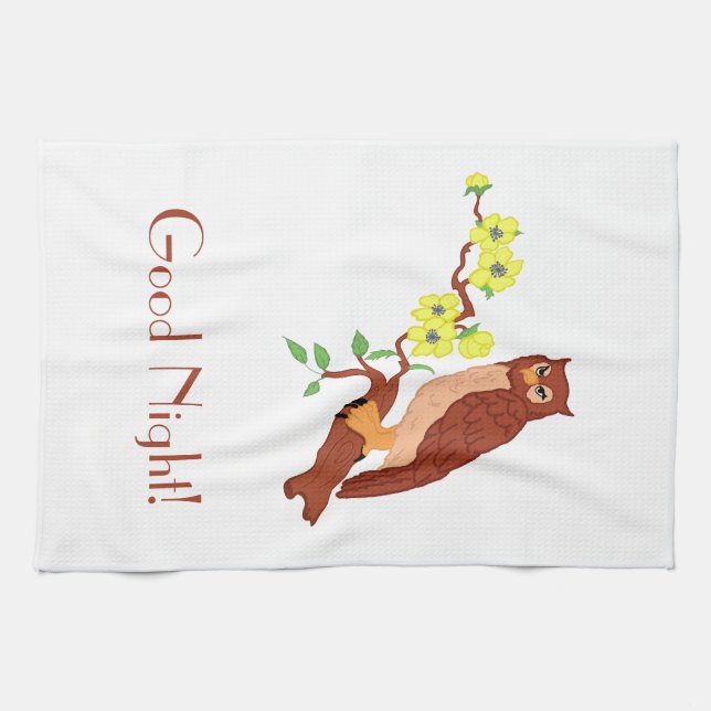 Good night! kitchen towel (Horizontal)