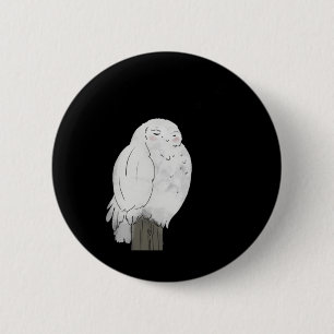 Good Night Owl Sticker Button