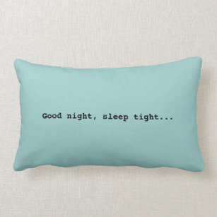 Cute sleeping pillow character. Good night sleep tight themed