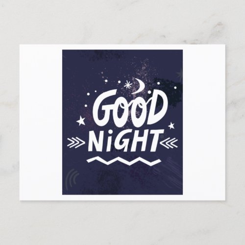 Good Night Postcard