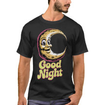 Good Night Retro Moon T-Shirt