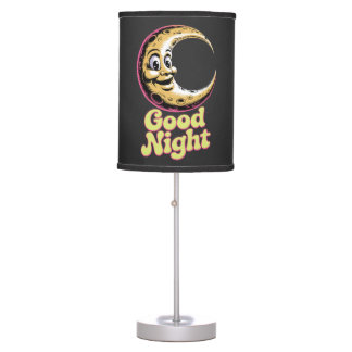Good Night Retro Moon Table Lamp