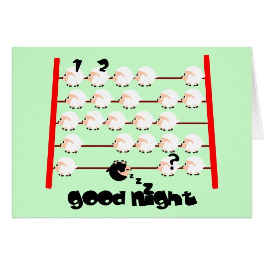 good night sheep cards (Front Horizontal)