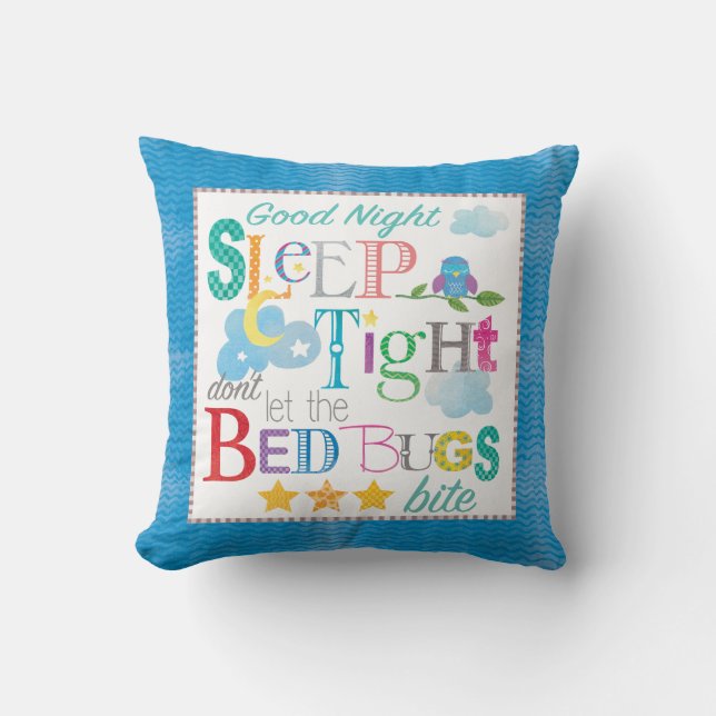 Good Night Sleep Tight Pillow (Front)