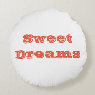 Good Night Sweet Dream Elegant Custom Printed Home Round Pillow