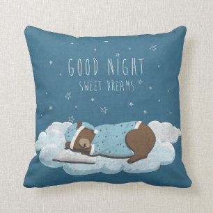 Good night sweet dreams throw pillow